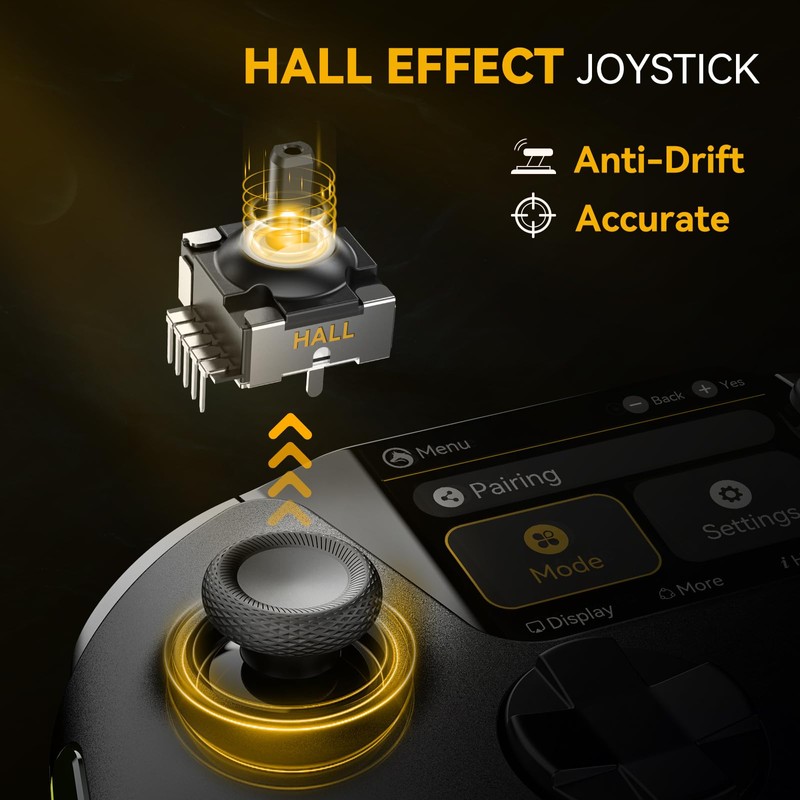 MANBA ManbaOne Interactive Screen Wireless Gaming Controller for PC/Switch/iOS/Android,Hall Effect