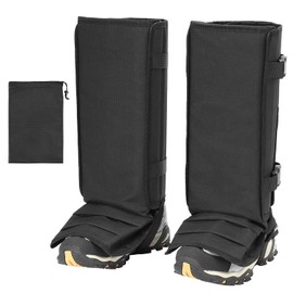 ENPOINT Snake Gaiters - Snake Guards for Legs Men & Women, Black Shoe Gaiters for Hiking, Camping, Fishing, Farm Working, Hunting Equipment, Hunting Gear for Men & Women