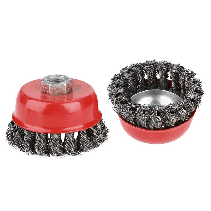 Wire Brush for Angle Grinder, 4Pcs Rotary Twist Knot Wire