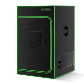 MELONFARM 2x2 Grow Tent, 24"x24"x36'' High Reflective 600D Diamond Mylar Canvas with Observation Window and Floor Tray for Hydroponic Indoor Plant Growing