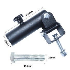 T-Bar Row landmine Attachment for Barbell 360° Swivel landmine Base Fits 2” Olympic Bar, Gym Home Fitness, Squat,Deadlifts (26mm Aperture)