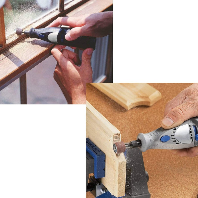 Starvast 338 Pieces Sanding Drum with Plastic Box, Consisting of