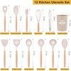 Utensilios de Cocina de Silicona, Juego de 12 Herramientas de