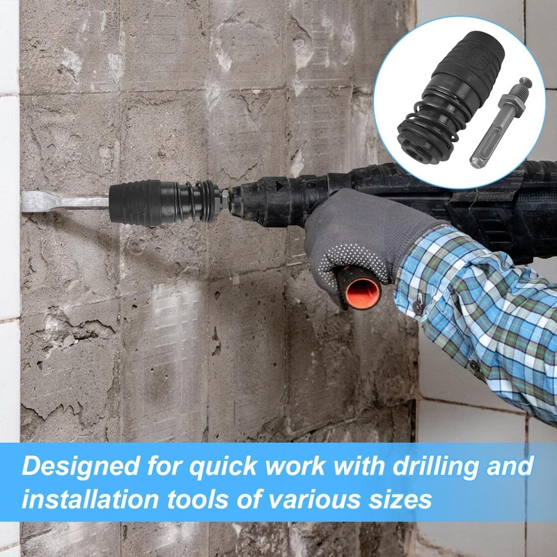 SQLJYU SDS Plus Max Chisel Adapter Set, SDS Chuck Adapter,