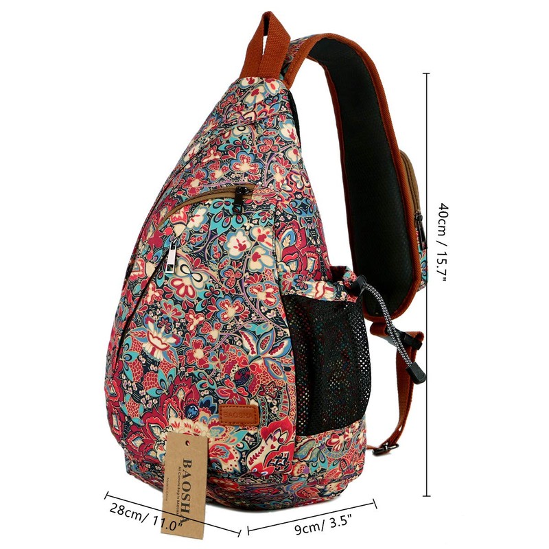 Baosha Sling Backpack Bag Shoulder Chest Bag Travel Hiking Daypack