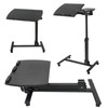 LEMY Folding Multi-Adjustable Rolling Laptop Desk - 360° Swivel -
