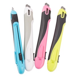 コクヨ カッターナイフ フレーヌ 安心構造 標準型 白 HA-S100W