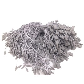 Trimming Shop 18cm Long 100pcs Grey Nylon Snap Tags for Tags, Clothing, Jewelry, Luggage and Securing Products.