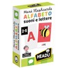 HEADU - Maxi Flashcards Montessori Alfabeto Suoni e Lettere -