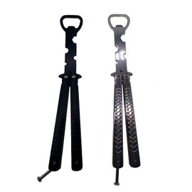 Beautiful Folding Exercise Bottle Opener, Heavy Stainless Steel (2 Pcs)