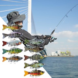 Self Swimming Fishing Lure - Bass Fishing Animated Swimbaits | Versatile Freshwater Gear Realistic Fake Catching Lures for Catfish Perch Crucian Carp Pike