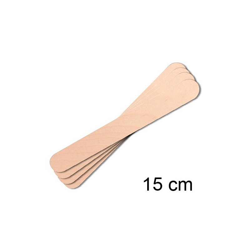 100 Wooden Tongue Depressors for Thick Wax, Wax Bead, Kosmetex, länge