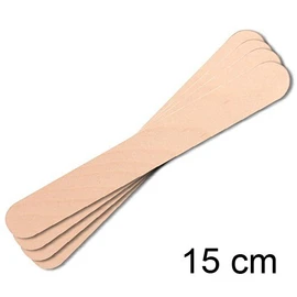 100 Wooden Tongue Depressors for Thick Wax, Wax Bead, Kosmetex, länge 15 cm