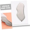 Baluue Scraping Massage Tool Stainless Steel Face Gua Board for