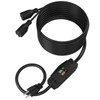 Muelnmey 2-Way 3 Prong Extension Cord with Switch ON/Off, Heavy