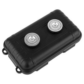 Magnetic Key Holder Under Car, Hidden Key Holder Car Key Hider Box for Storing Emergency Spare Key USB, Does not Fall Off (Black)