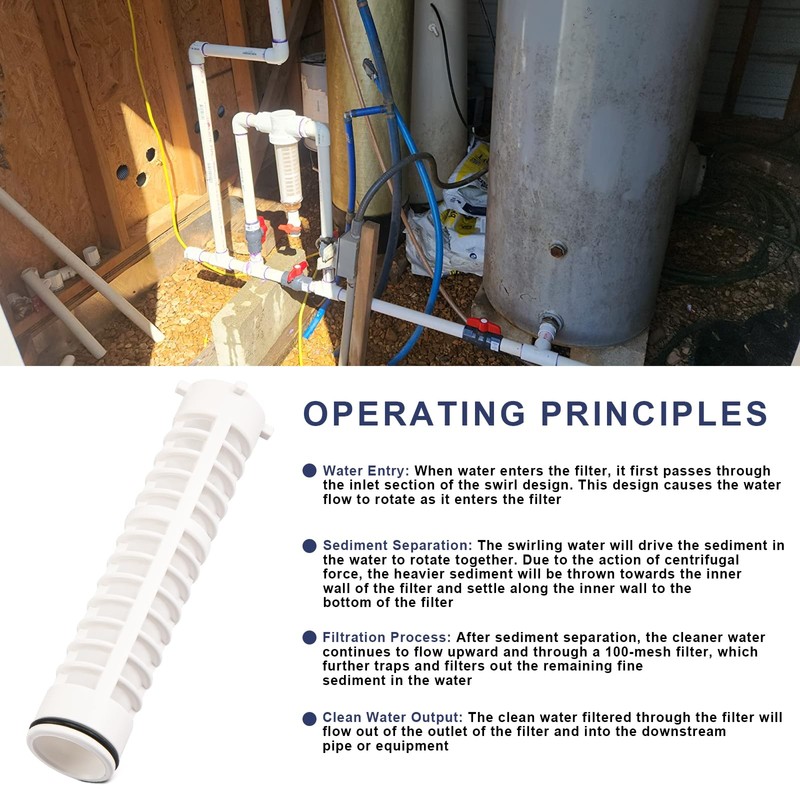 1-1/2" 100 Mesh Spin Down Sediment Replacement Water Filter Screen,