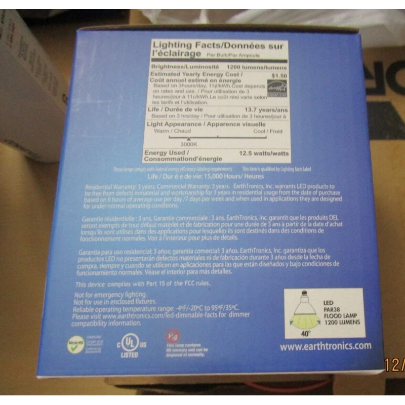 EARTH BULB NEW lot of 2 Earth Bulb PAR38 LED