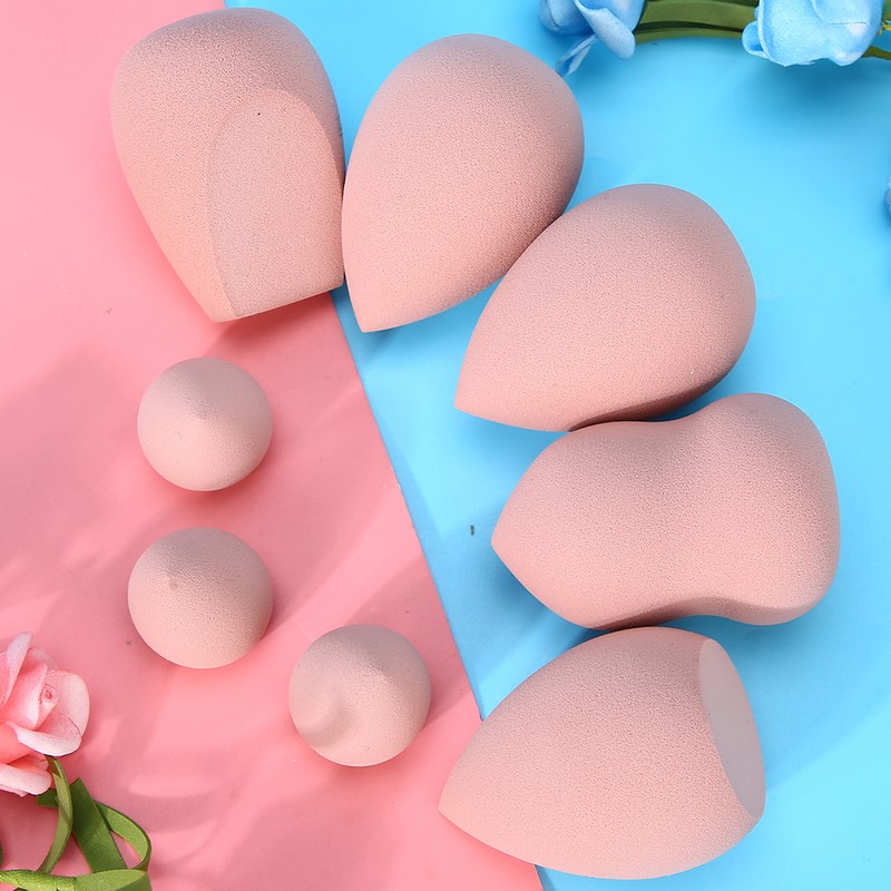 MAANGE 8pcs Sponge Makeup Blender Wet Dry Dual Use Cosmetic