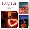 Pyrrhiax 2000PCS Silk Rose Petals with 24 LED Tea Lights