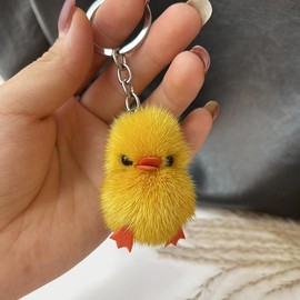 Duck Decorative Keychain - Funny Duck Keychain,Keychain Bag Ornaments, Decorative Keychains For Men, Furry Backpack Accessory For Kids