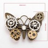 BLESSUME Gothic Woman Steampunk Gang Wing Watch Butterfly Hat Lace