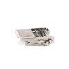 INFINAUTO 25mm Width Tie Down Strap Silver Tone Stainless Steel