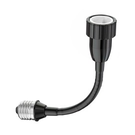 ledscom.de Pack of 10 E27 Gooseneck Extension to GU10 Black