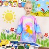 Fiodrimy - Delantal impermeable para niñas y niños, Dorado (Golden