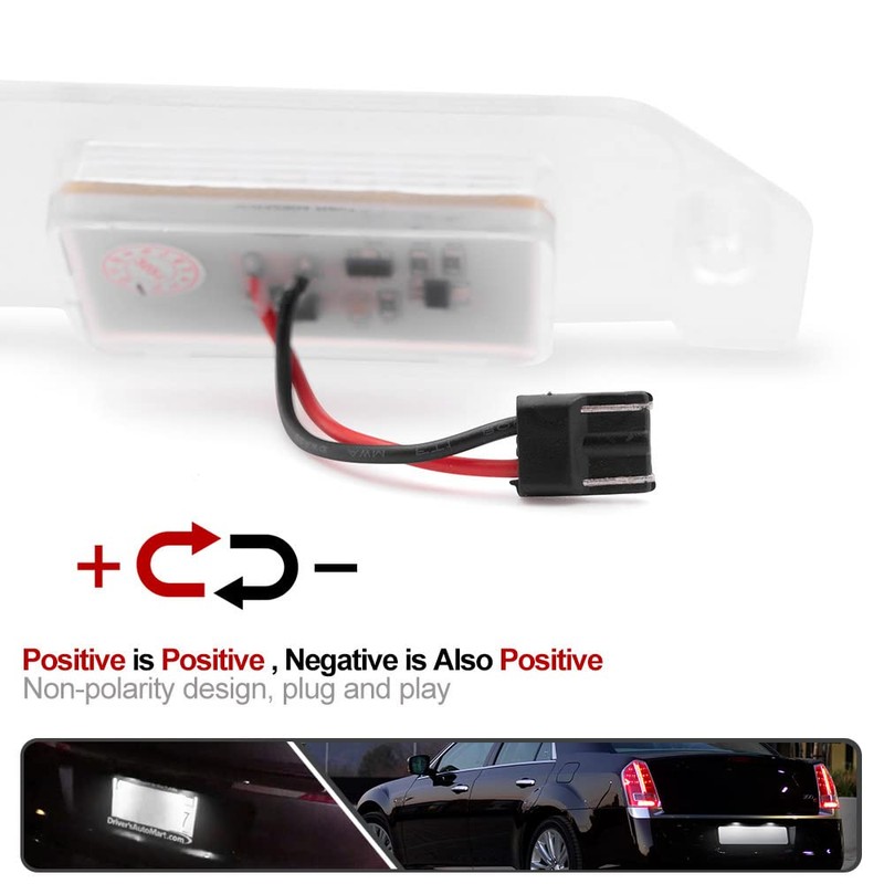 Mingrui test 2Pcs LED License Plate Lights Number Lamp for