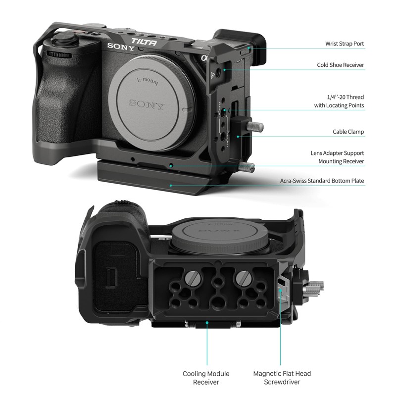 Tilta A6700 Cage, Full Camera Cage Compatible with Sony a6700