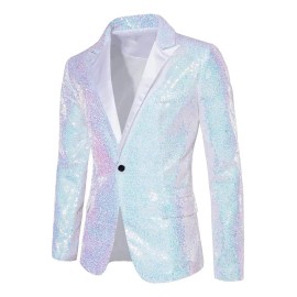 Generic Un Traje De Lentejuelas Con Un Botón A Juego Para Hombre, Ta