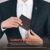 Lubsmuns Slim Wallet Black Men's Mini Wallet with RFID Protection