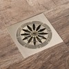Square Shower Drain for Bathroom Tile Insert with Removable Quadrato
