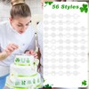 Qumenan 56 Pcs Reusable St Patrick's Day Cookie Stencils Small