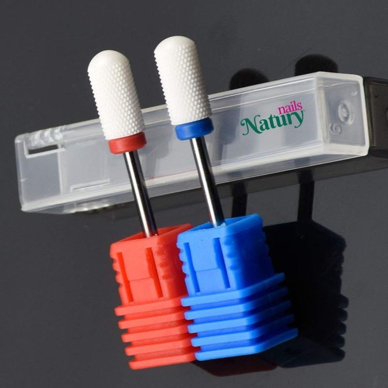 Red and Blue Ceramic Nail Cutter for Nail Drill, Ceramic