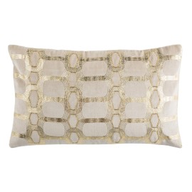 Safavieh Adalie Throw Pillow, Beige/Gold