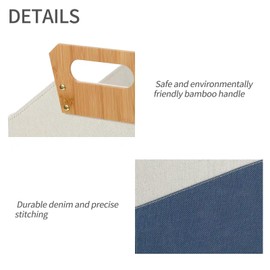 EZDeco Magazine Basket Holder,Magazine Rack Floor,Newspaper Book Storage Bin Foldable Document File Holder,File Folder Organizer for Home or Office