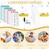 Memo Checklist Boards 4 Pieces Removable Checklist Board with 12
