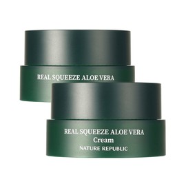 Nature Republic Aloe Moisturizing Cream Real Squeeze Cream 50ml 2pcs / 네이처리퍼블릭 알로에 수분크림 리얼 스퀴즈 크림 50ml 2개