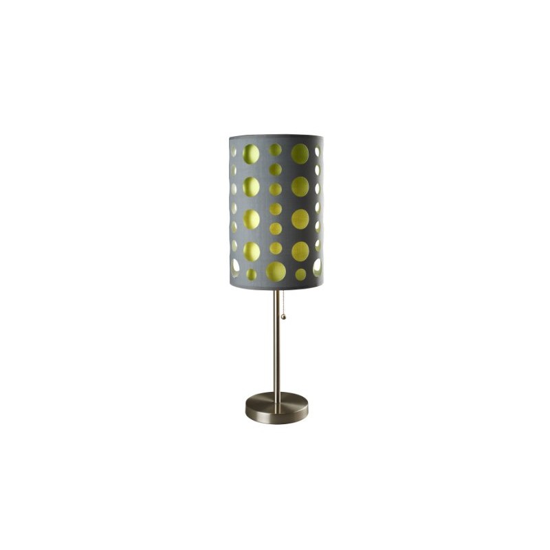 Ore International, Inc Ore International 9300T-GY-GN Modern Retro Table Lamp,
