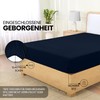 Utopia Bedding, Fitted Sheet, 120 x 200 cm, Navy Blue,