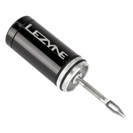 LEZYNE Bicycle Tools, Tubeless Tire Puncture Repair Kit, Comes in an Aluminum Case that doubles as a Handle