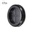 QUARKZMAN Rubber Sleeve Round Mounted on Both Sides, Diameter 40