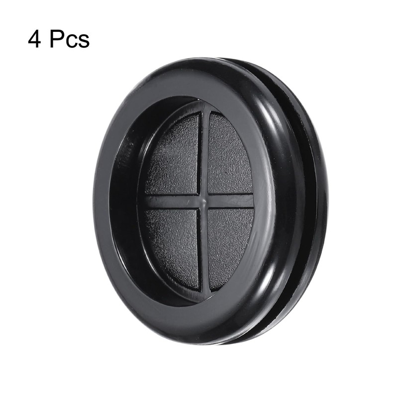 QUARKZMAN Rubber Sleeve Round Mounted on Both Sides, Diameter 40
