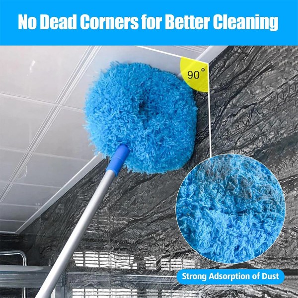 Unbranded Microfiber Duster Soft Feather Dusting Brush Household Extendable Cleaning