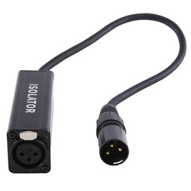 Peakloong Audio Cable Isolator Noise Ground Loop Audio Isolator XLR Eliminates, Female to Male