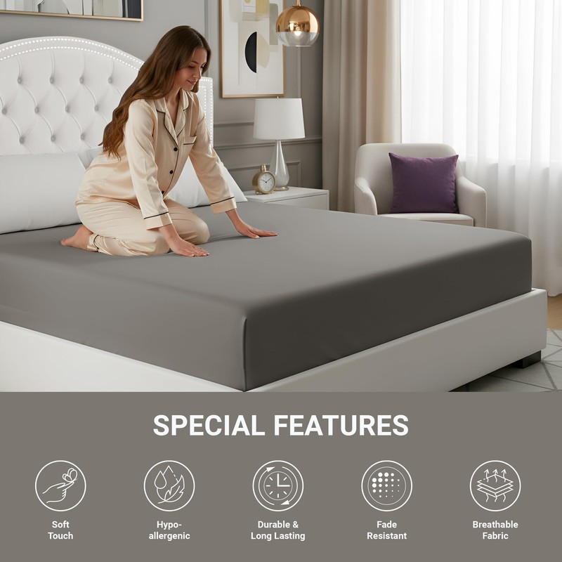 Imperial Rooms Super King Fitted Sheet - Deep Pocket 40