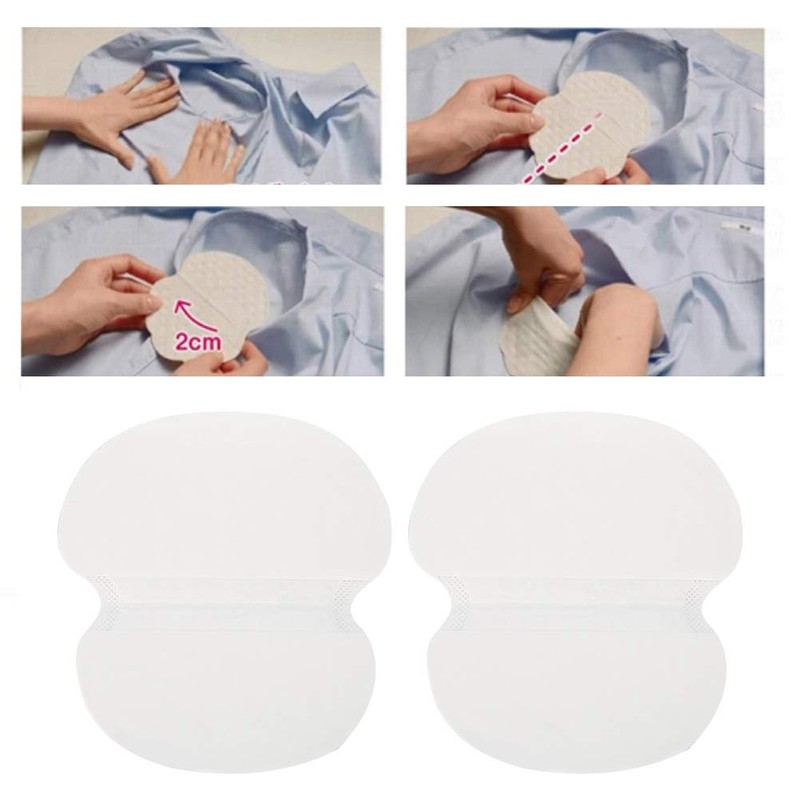 60Pcs Underarm Sweat Pads, Disposable Armpit Shields with Comfortable, Sweat