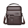 Work Worker Men's Shoulder Bag, 2-Way Leather, Shoulder Bag, Men's,